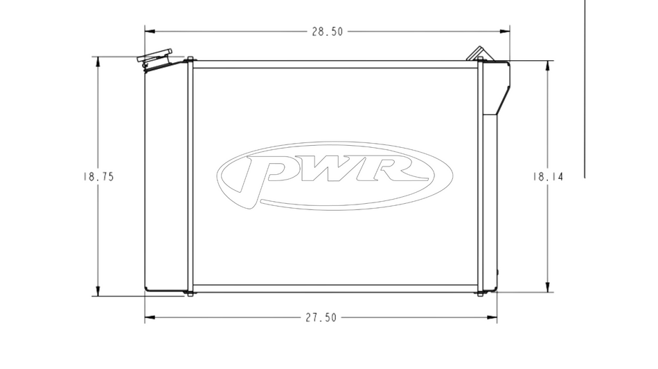 1963-1967 Chevrolet Corvette C2 Radiator (SBC/BBC)