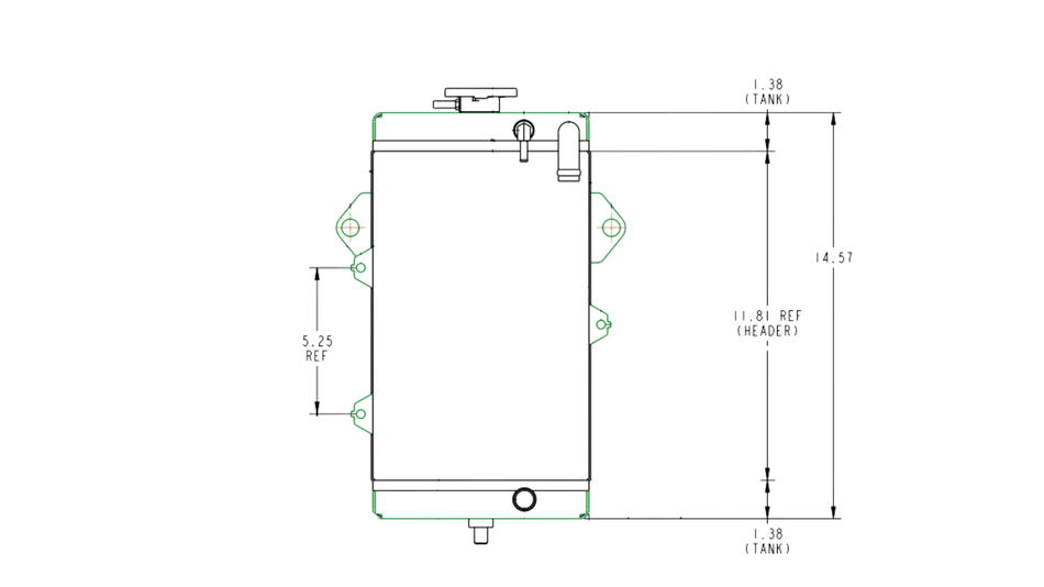 2015-2020 Yamaha Raptor 700 Radiator