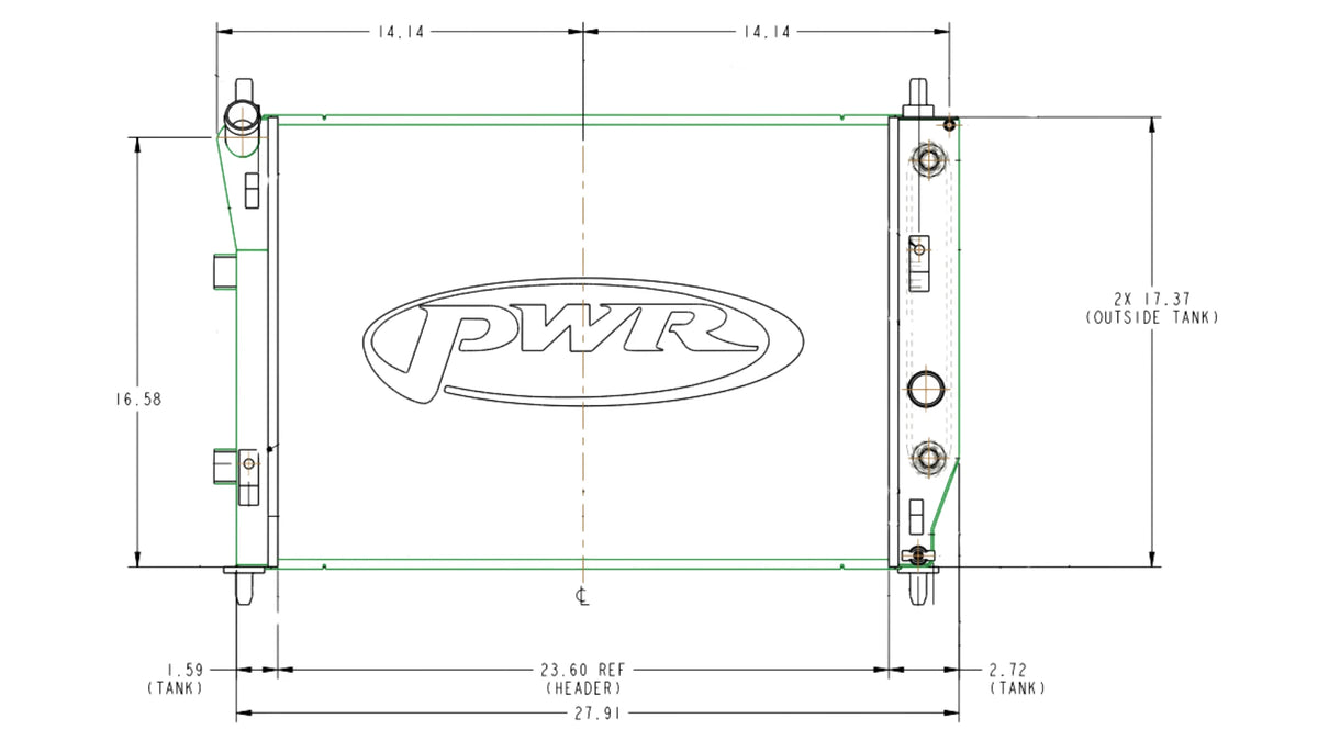 C6 Radiator Setups PWR - 2005-12 Chevrolet Corvette Radiators – PWR Advanced Cooling ...